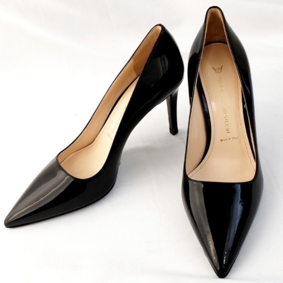 ❌ NWT Mascia Mandolesi Black Patent Stiletto Heel - Picture 8 of 8
